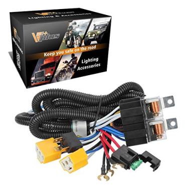 Imagem de Partsam 1 conjunto de kit de arnês de farol H4 para faróis de 18 x 15 x 17 H6054 de cerâmica termocolante compatível com faróis de captador 8 – 95, Tacoma 95 – 97 para corrigir problemas de solo duplo