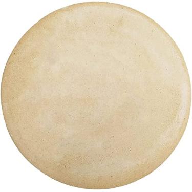 Imagem de Pedra Refratária Para Pizza Forno e Churrasqueira 12mm Reforçada (Redonda 37cm)