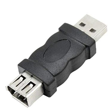 Imagem de ANRANK ANRANK AF201394AK USB 2.0 Tipo A Macho para Firewire IEEE 1394 plugue conversor adaptador fêmea de 6 pinos