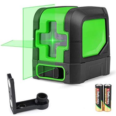 Imagem de Ferramenta de nível de laser de linha de feixe verde autonivelante nível de linha a laser com furo de montagem e base articulada magnética, 1,8 m ferramenta niveladora a laser linhas