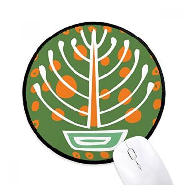 Imagem de DIYthinker Totems de planta em vaso do México tapete de mouse de civilização antiga desktop tapete redondo para computador