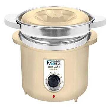 Imagem de Mega Bell, Panela aquecedora de cera para depilação, Termocera, Cera-Matic Júnior, Com refil, Bivolt, 400g, Beje