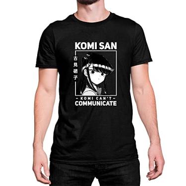 Imagem de Camiseta Anime komi San 100% Algodão Cor:Preto;Tamanho:GG