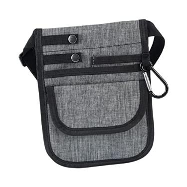 Imagem de Vaveren Bolsa utilitária de quadril para ferramentas e cinto, bolsa organizadora para guardar pequenos marcadores de enfermagem, cinza escuro