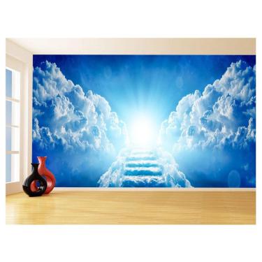 Imagem de Papel De Parede 3D Religioso Escada Paraíso Céu 3,5M Rl73