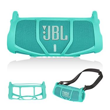 Imagem de GETGEAR Capa de silicone para JBL Charge 5 - Alto-falante Bluetooth portátil, design com mais proteção, melhor combinação em forma e cor (menta)
