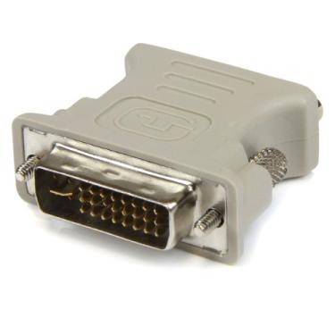 Imagem de StarTech. Adaptador de cabo DVI para VGA - DVI (M) para VGA (F) - Pacote com 10 - Branco - DVI macho para VGA fêmea (DVIVGAMF10PK)