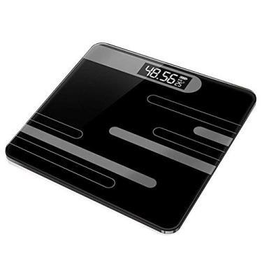 Imagem de balança de banheiro profissional balança de vidro para casa inteligente balança de chão digital para perda de peso e display lcd acessórios duráveis