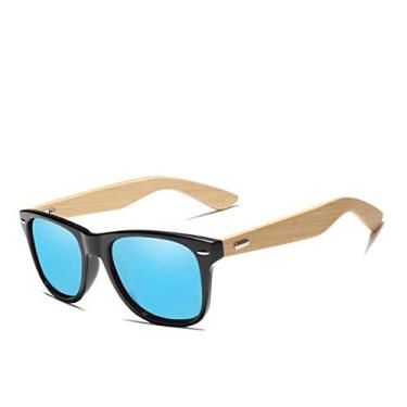 Imagem de Óculos de Sol Masculino Design Madeira Kingseven Proteção Polarizados UV400 Espelho (C2)