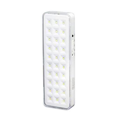 Imagem de Iluminação de Emergência 30 LEDs Lítio Premium, Segurimax, 23596, Branco