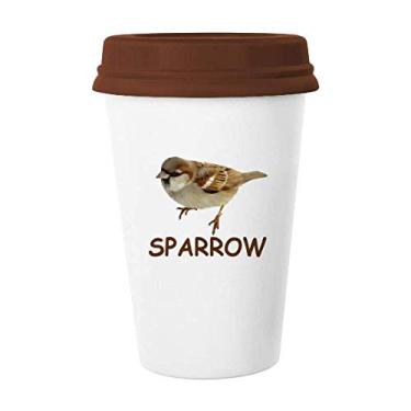 Imagem de Caneca Food Search Sparrows Birds Caneca de café copo de cerâmica copo de cerâmica
