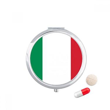 Imagem de Caixa de comprimidos com bandeira nacional da Itália da Europa, bolso para remédios