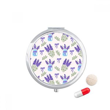 Imagem de Porta-comprimidos, flores, plantas, lavanda, decoração, caixa de armazenamento de remédios