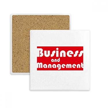 Imagem de Major Business And Management Tapete para porta-copos quadrado vermelho pedra de isolamento