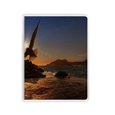 Imagem de Caderno de imagens da natureza de águia oceânica, capa de chiclete, diário de capa macia