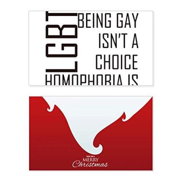 Imagem de LGBT Bandeira de arco-íris Escolha ou Não Feriado, Feliz Natal, Cartão de parabéns Mensagem de Natal
