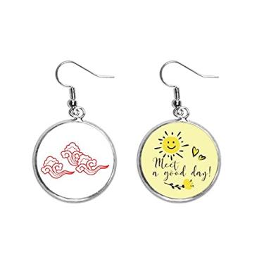 Imagem de Brinco de flor de sol em formato de gota, felicidade, felicidade, felicidade, moda