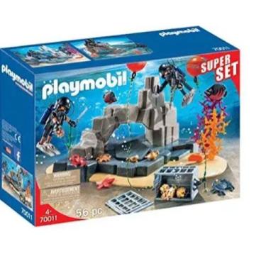 Imagem de Playmobil Acessorios Para Mergulho Tesouro Escondido 70011 - Sunny