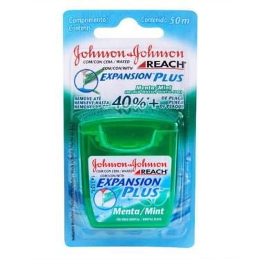 Imagem de Fio Dental Johnson & Johnson Reach Expansion Plus Menta 50M