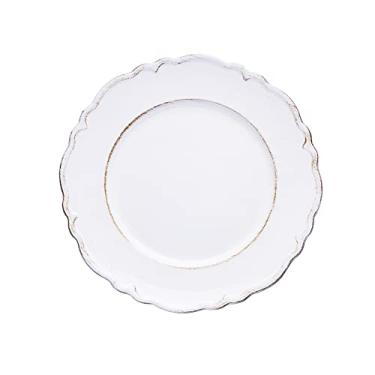 Imagem de LYOR - Sousplat Patinado de Plástico Moon Branco 25cm