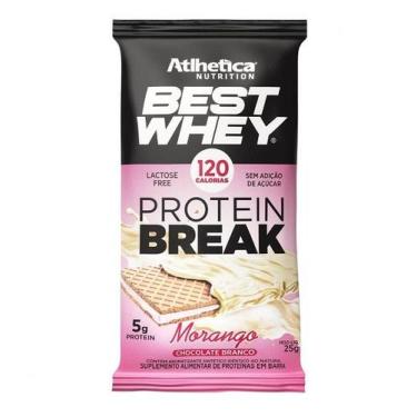 Imagem de Best Whey Bar Protein Break (25G) - Sabor: Morango - Atlhetica Nutriti