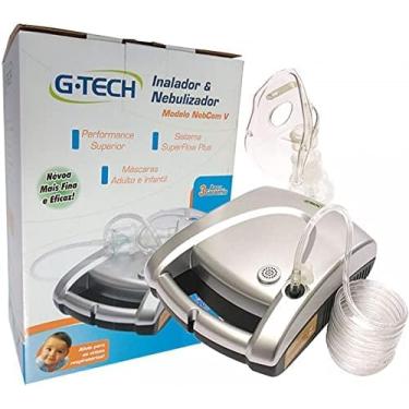 Imagem de Nebulizador Compressor G-tech Nebcom V Prateado