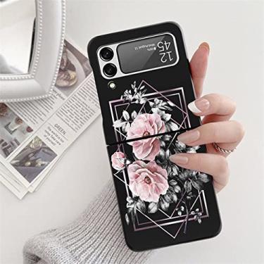 Imagem de Para Samsung Galaxy Z Flip3 Flip4 5 Capa preta rígida para Samsung ZFlip5 Galaxy ZFlip3 para sansung z flip 3 4 5 zflip 3 Capa Fundas, Khey, fk2fehua, ForGalaxyZFlip3 (5G)