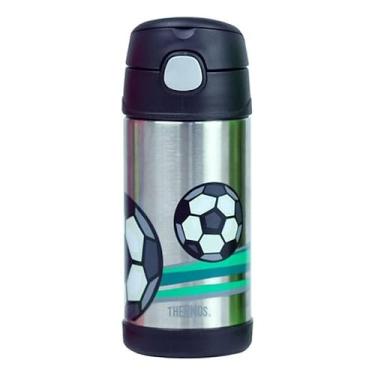 Imagem de Garra Térmica Thermos Infantil Bola de Futebol, Aço Inox, F401, 355 ml