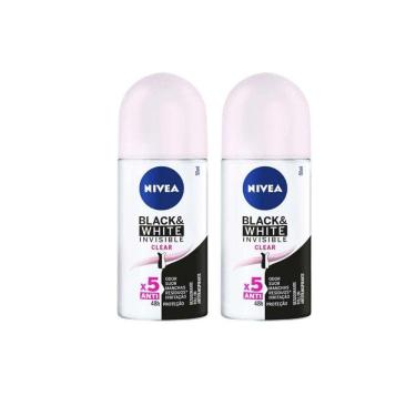 Imagem de Desodorante Roll-On Nivea 50Ml Fem Invisible Clear - Kit 2Un