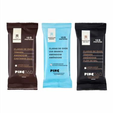 Imagem de Kit 3 Barras Pincbar Chocolate: Chocolate, Sea Salt, Chocolate Branco