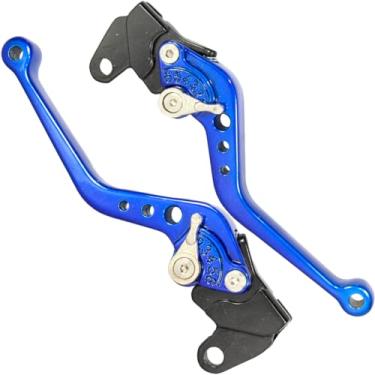 Imagem de Manete de freio embreagem esportivo a tambor YBR125 Factor 2000 a 2016 par (Azul)