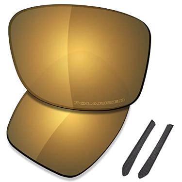 Imagem de SAUCER Lentes de substituição premium para óculos de sol Oakley Jupiter Squared OO9135 High Defense - Bronze Dourado polarizado