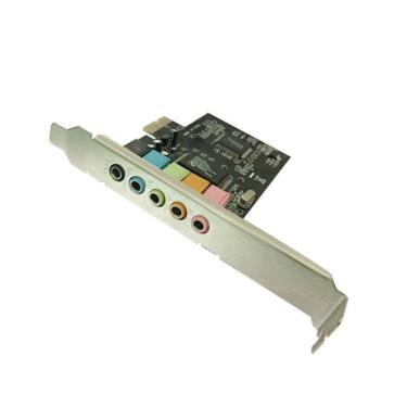 Imagem de Placa de som PCI-E Placa de áudio estéreo 5.1 CMI8738