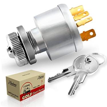 Imagem de Roykaw Interruptor de ignição EZGO e terminal chave 4 com luzes para modelos de carrinho de golfe TXT/Medalhist/ST Series substitui OEM # 33639G01