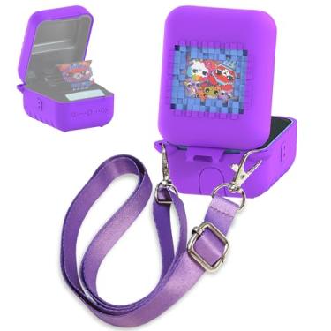 Imagem de RAWECUD Capa de Silicone para Brinquedo Virtual Interativo Bitzee Digital, Protetora para Animal de Estimação Digital e Acessórios (Roxa)