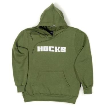 Imagem de Moletom Hocks Canguru Fechado H23502 Verde-Masculino