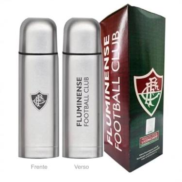 Imagem de Garrafa Térmica Prata Fluminense 500ml Escudo