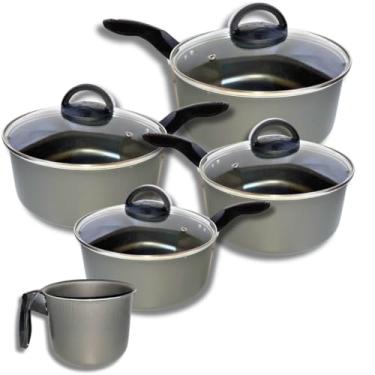 Imagem de Jogo De Panelas C/Fervedor Marcolar 5 Peças Teflon (GRAFITE)