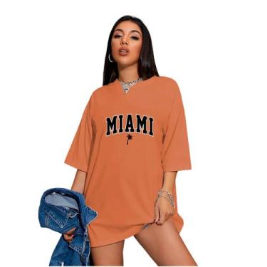 Imagem de Camiseta Oversized Feminina Streetwear Miami - Fsl.Conf