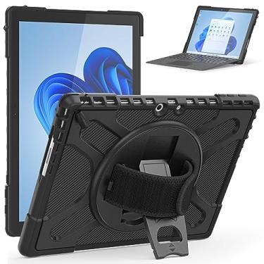 Imagem de Rantice Capa Compatível com Microsoft Surface Pro 9/10/11, 33.0 cm, Resistente à Quedas, Suporte Giratório 360, Alça de Mão, Proteção Contra Arranhões e Impactos