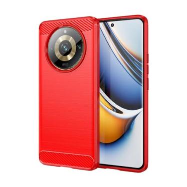 Imagem de Capas para Realme 11 Pro Plus.Caso básico,Botão de pressão flexível / 360 ° Proteção completa,Anti-fingerpirnts