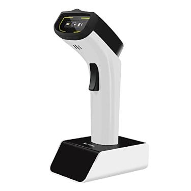 Imagem de NETUM Scanner de código de barras 2D sem fio Bluetooth com suporte de carregamento, leitor de código de barras com detecção automática de mãos livres 1D 2D QR pdf417 Pistola de digitalização funciona