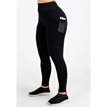 Imagem de Calça Legging Racy Modas Fitness Com Bolso Em Tela Feminina-Feminino