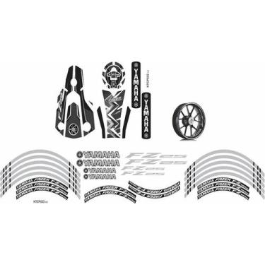 Imagem de Kit Adesivo Protetor E Friso Yamaha Fazer Fz25 Personalizado - Resitan