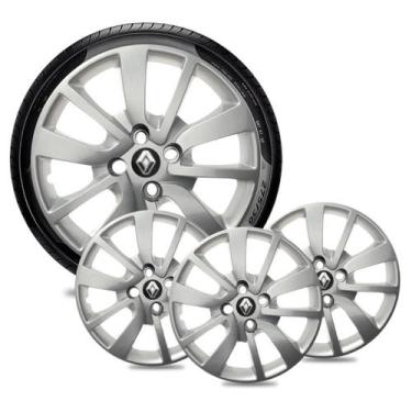 Imagem de Jogo calota Renault Logan Sandero 14 15 16 17 18  20  Aro 15 - GFM - C