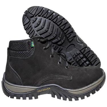 Imagem de Tenis Coturno Masculino De Couro Legitimo Bota Adventure Trabalho - Ar
