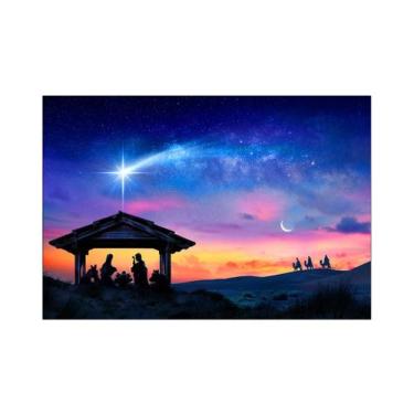 Imagem de Fundo Fotográfico 2,20 x 1,50 - Cenário Noite de Natal Estrela 003 - V