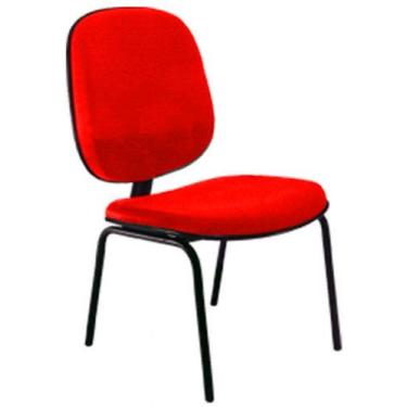 Imagem de Cadeira Diretor Fixa para Escritório Linha Uno Vermelho - Design Offic