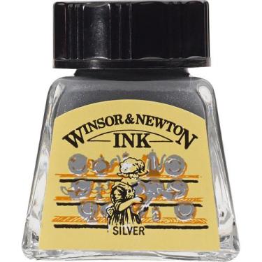 Imagem de Tinta para Desenho Winsor & Newton 14ml Silver