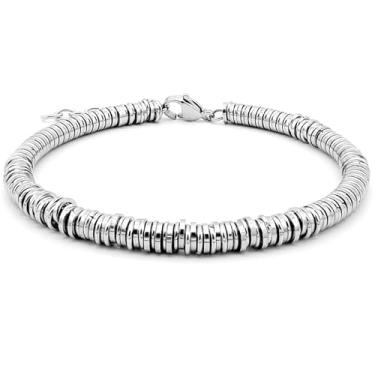 Imagem de Runda-Pulsera De Acero Inox Para Hombre, Brazalete Con Cadena De Bucle, TamañO Ajustável, 17 cm, Hecho A Mano, Large, Acetato, Sem Pedra Preciosa